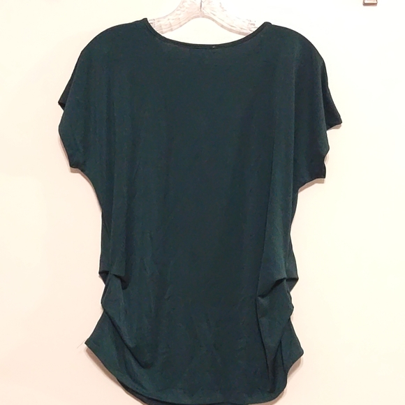 The Workshop Women's Blouse Short Sleeves XL Beaded Neck - Picture 10 of 11